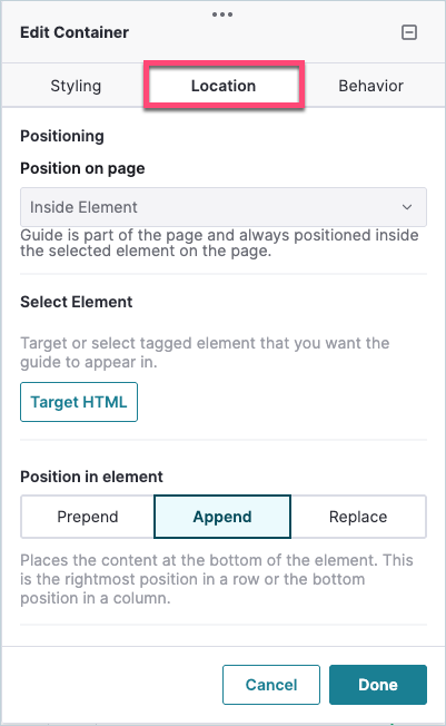 Embedded guide Edit Container location.png